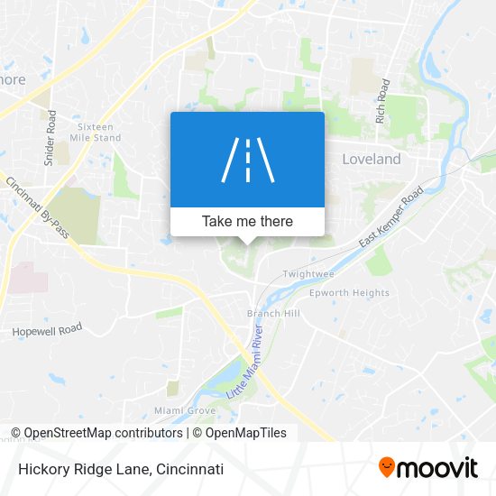 Hickory Ridge Lane map