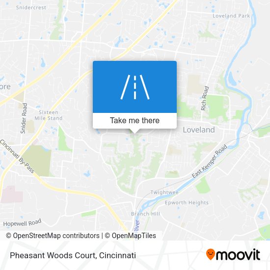 Pheasant Woods Court map