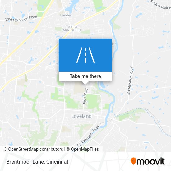 Mapa de Brentmoor Lane