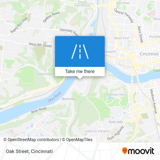 Mapa de Oak Street