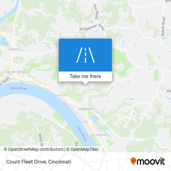 Count Fleet Drive map