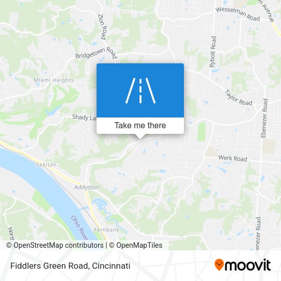 Mapa de Fiddlers Green Road