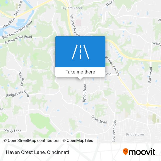 Haven Crest Lane map