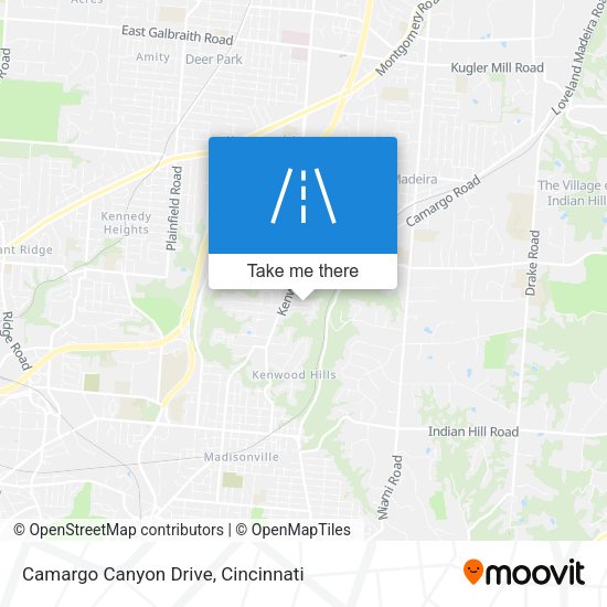 Camargo Canyon Drive map