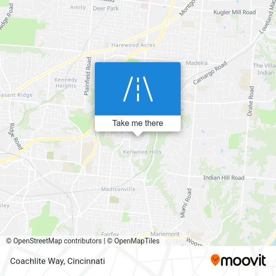 Mapa de Coachlite Way