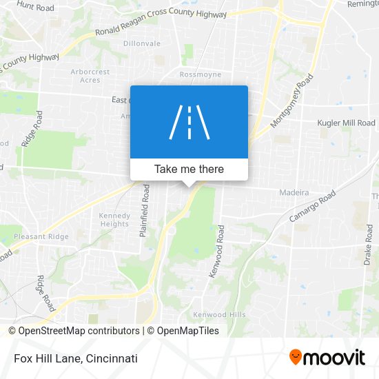 Fox Hill Lane map