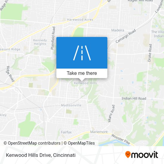 Kenwood Hills Drive map