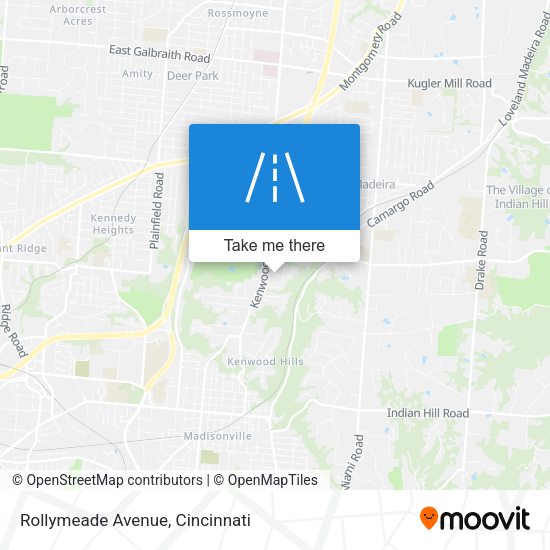 Rollymeade Avenue map