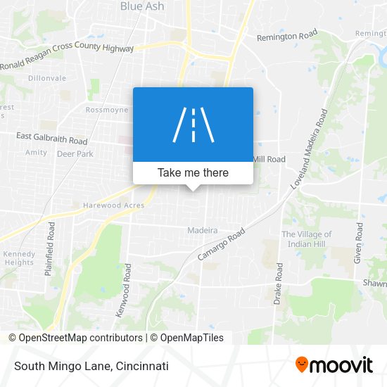 South Mingo Lane map