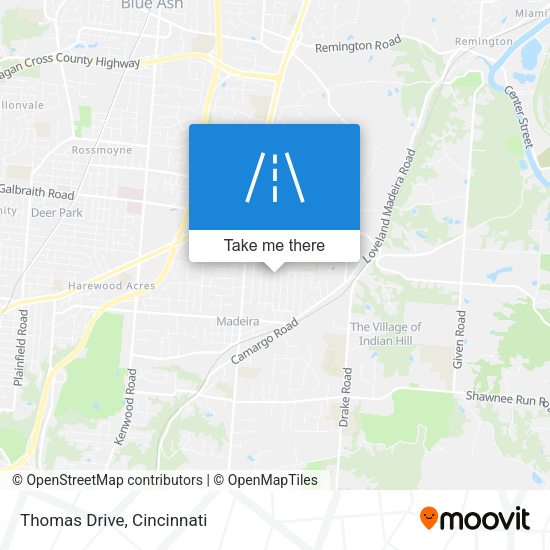 Thomas Drive map