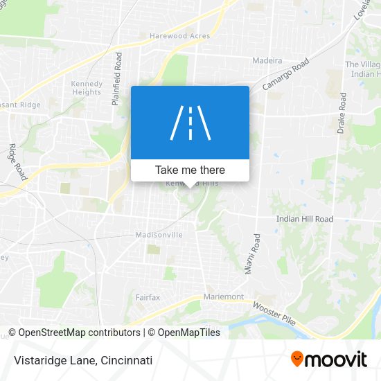 Vistaridge Lane map