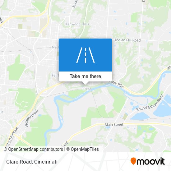 Mapa de Clare Road