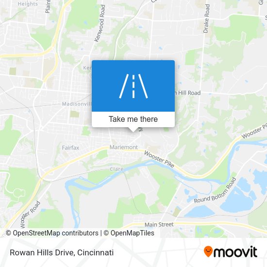 Rowan Hills Drive map