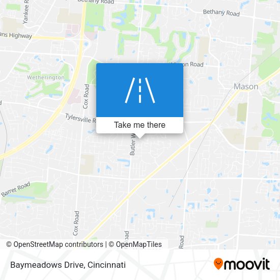Baymeadows Drive map