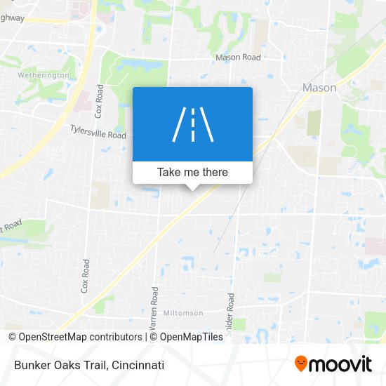Bunker Oaks Trail map