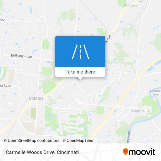Carmelle Woods Drive map