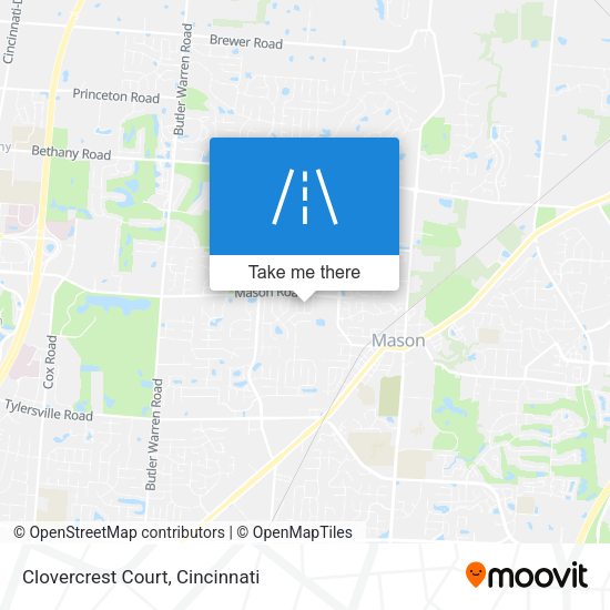 Clovercrest Court map