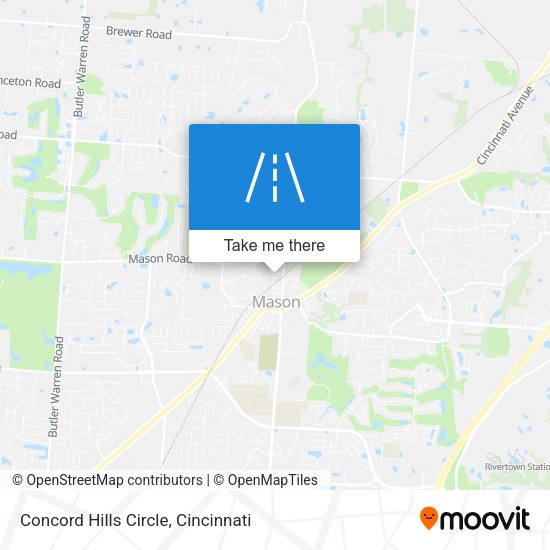 Concord Hills Circle map