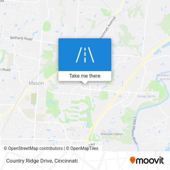 Country Ridge Drive map