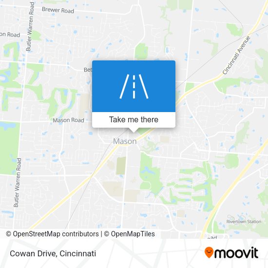 Mapa de Cowan Drive