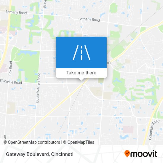 Mapa de Gateway Boulevard
