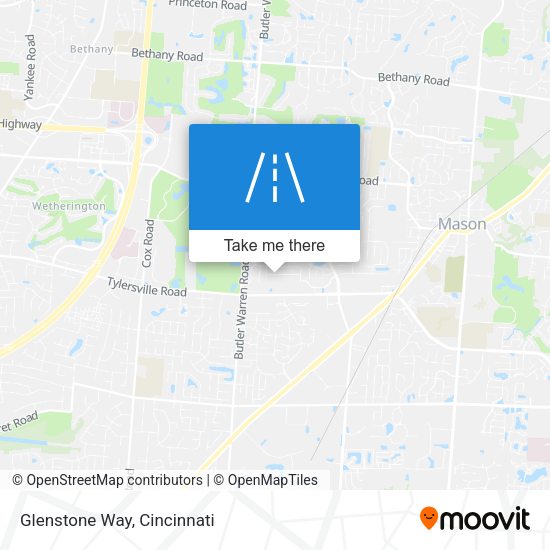 Glenstone Way map
