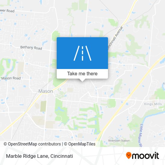 Marble Ridge Lane map