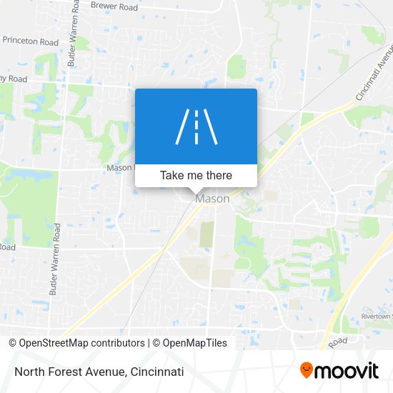 North Forest Avenue map