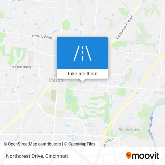 Northcrest Drive map