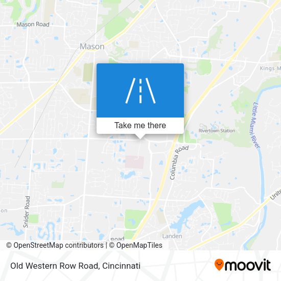 Old Western Row Road map