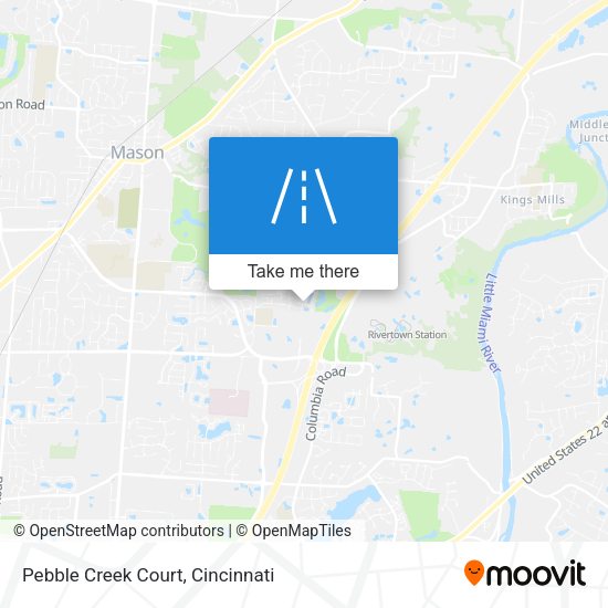 Pebble Creek Court map