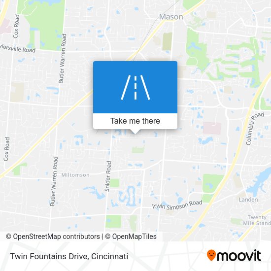 Twin Fountains Drive map