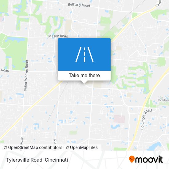 Tylersville Road map