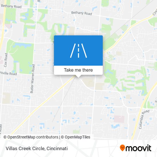 Villas Creek Circle map