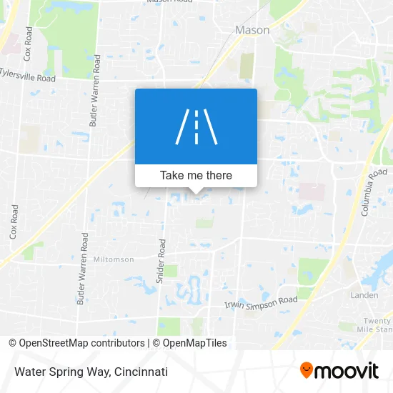 Water Spring Way map