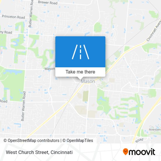 West Church Street map