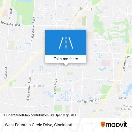 West Fountain Circle Drive map