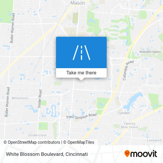 White Blossom Boulevard map