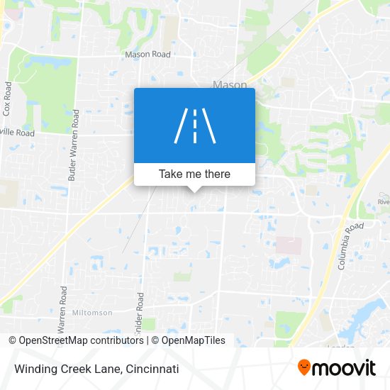 Winding Creek Lane map