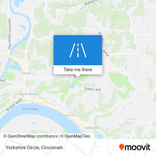 Mapa de Yorkshire Circle