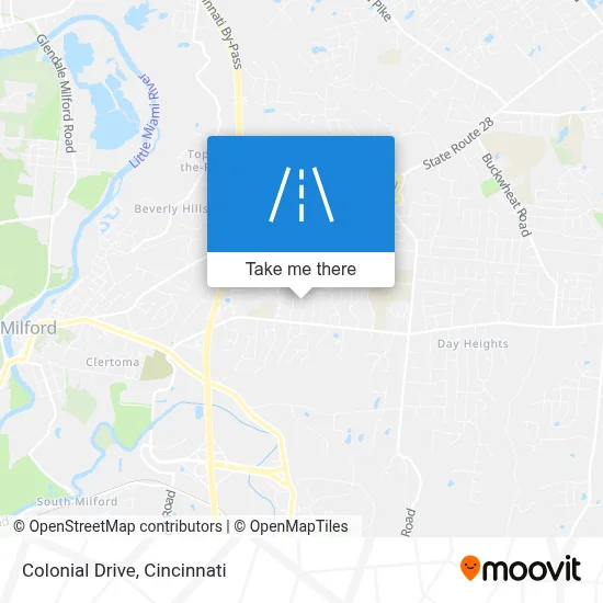Colonial Drive map