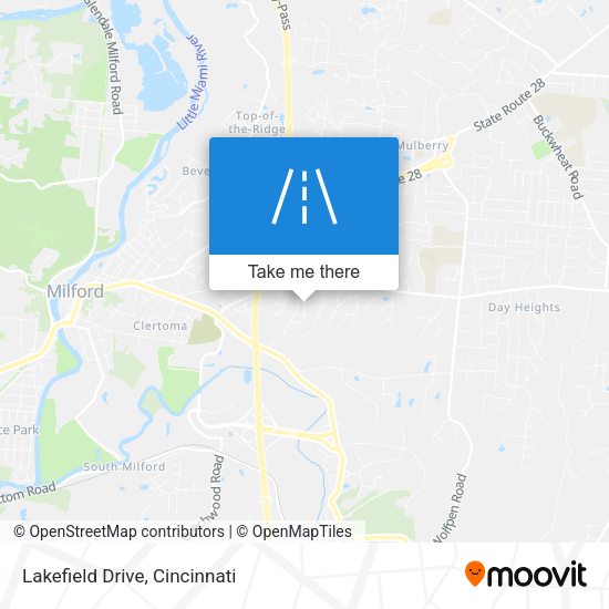 Lakefield Drive map