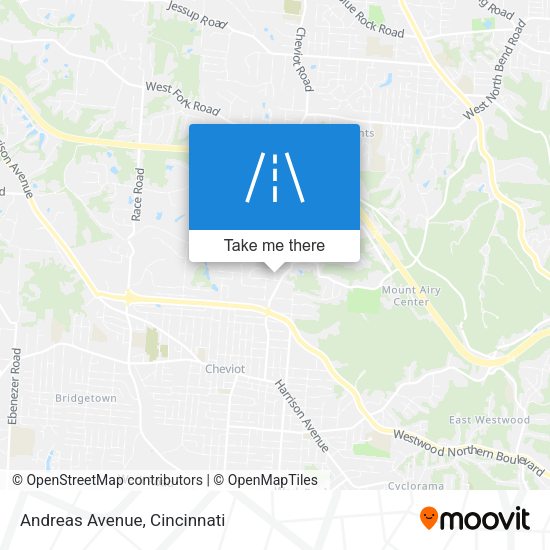 Mapa de Andreas Avenue