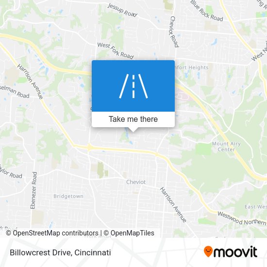 Mapa de Billowcrest Drive
