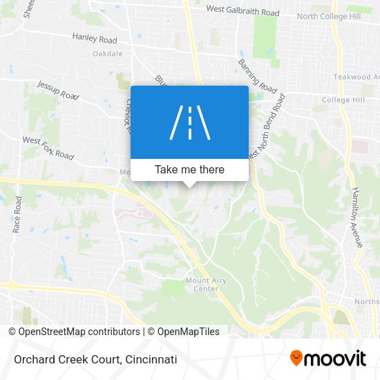 Orchard Creek Court map