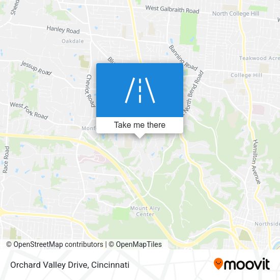 Mapa de Orchard Valley Drive
