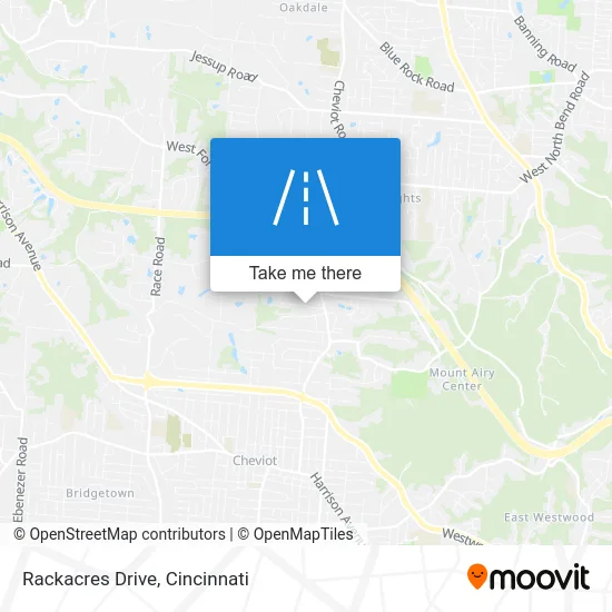 Rackacres Drive map