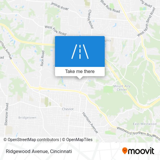 Mapa de Ridgewood Avenue