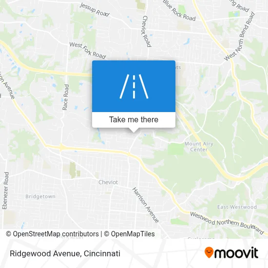 Ridgewood Avenue map