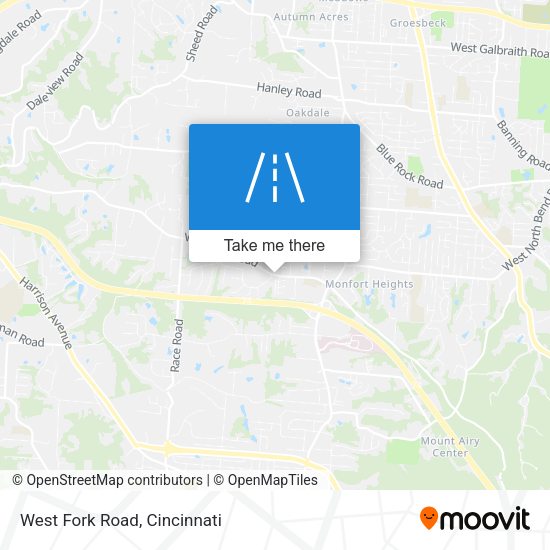 Mapa de West Fork Road